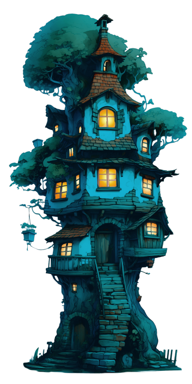greedy george crafted treehouse